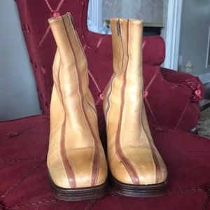 Vintage Durango Block Heel Booties